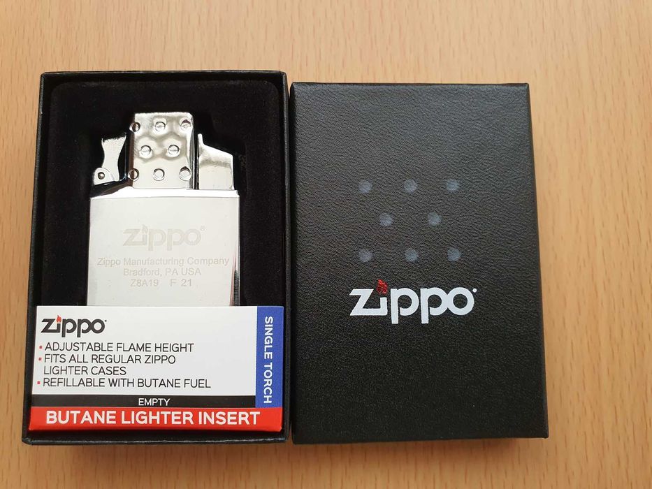 Bricheta Zippo SingleTorch Butane Lighter Gaz Model Z8A19 Silver