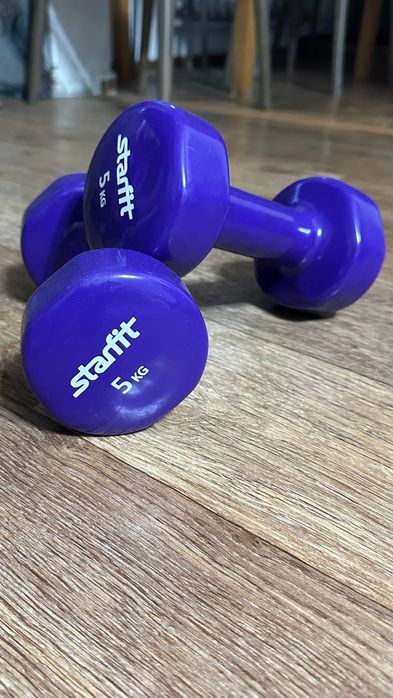 Продаю: Турник меж.дверный и гантели по 5кг 2 шт