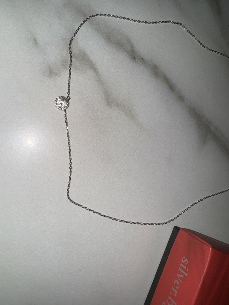 Сребърно колие ново