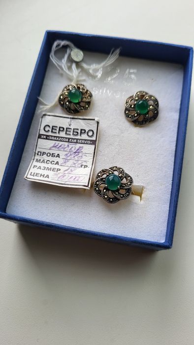 Продаю кольцо и серьги серебро 925 проба