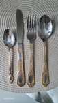 Set tacamuri inox placate cu aur