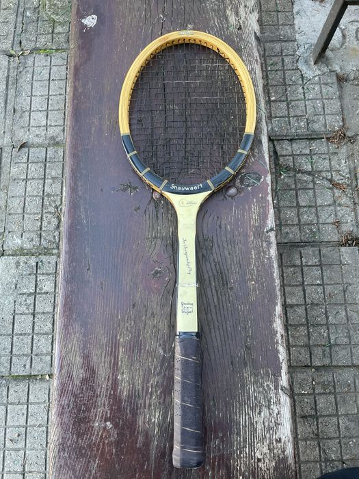 Винтидж Дорвена Тенис Ракета Snauwaert - Колекционерска / Декорация