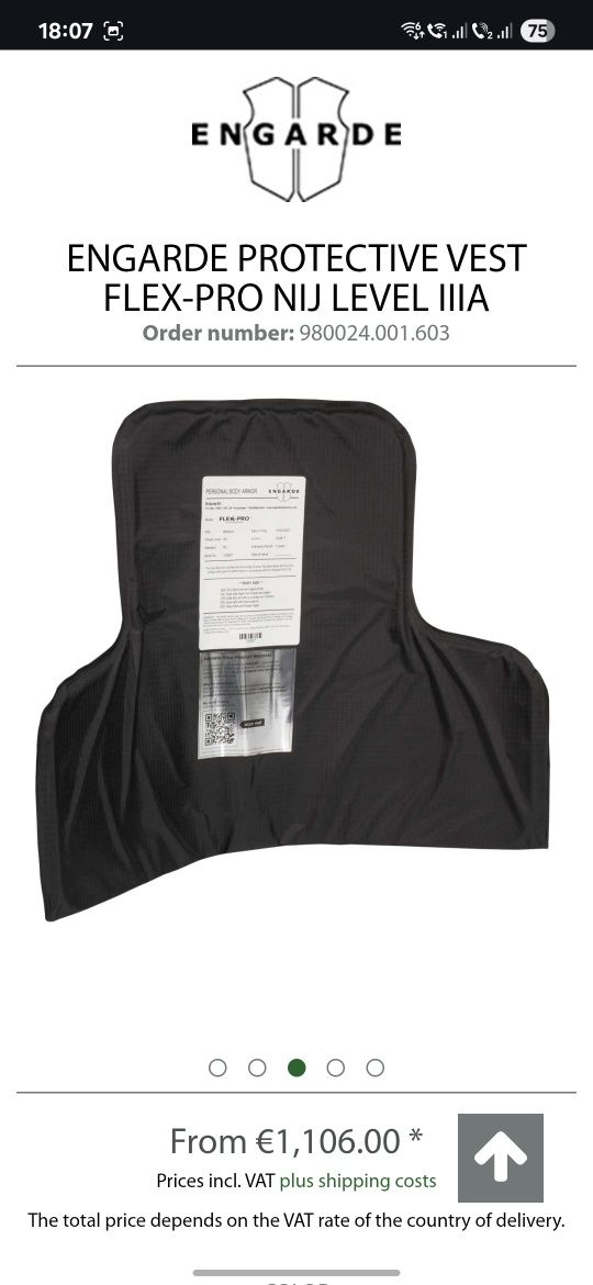 Vesta antiglont si anti cutit Engarde DeLuxe Pro Flex IIIA