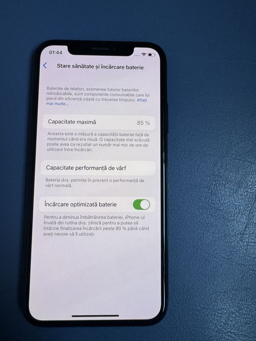 Iphone x 256gb baterie 85%