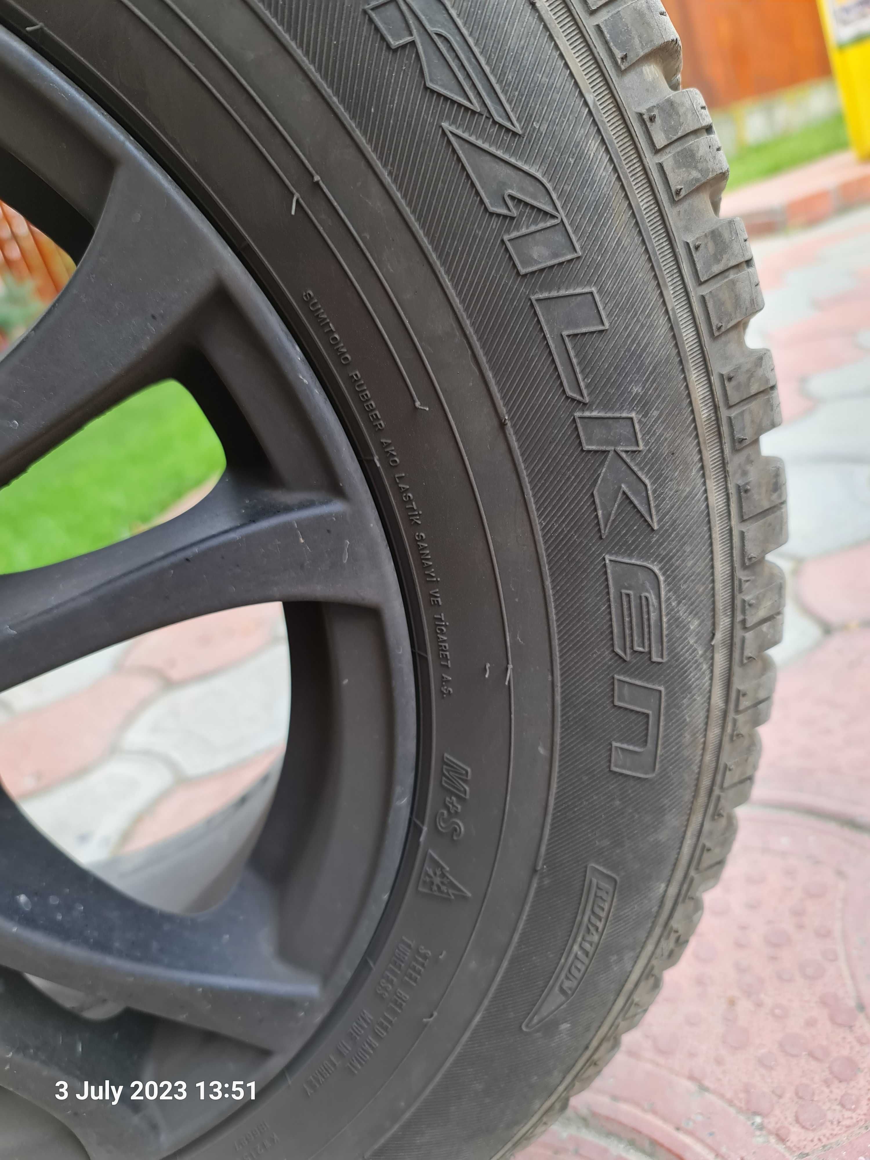 Vand roti de iarna aliaj Anzio Turn Black Falken 215/65 R16 5*114.3