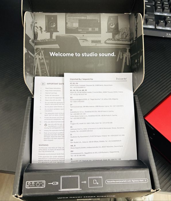 Placa de sunet scarlett solo