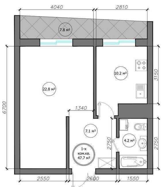 CРОЧНО ПРОДАЕТСЯ 2х ком квартира в ЖК Infinity  47м2