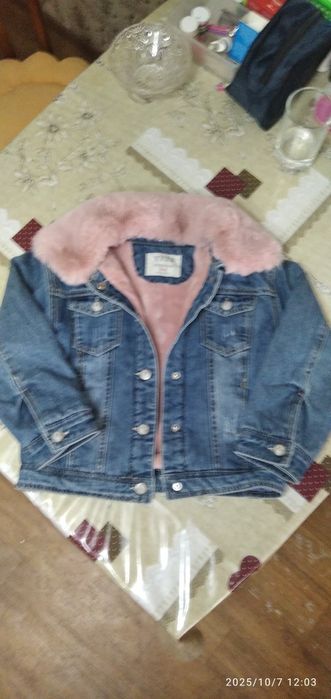 Куртка детская джинсовая утепленная