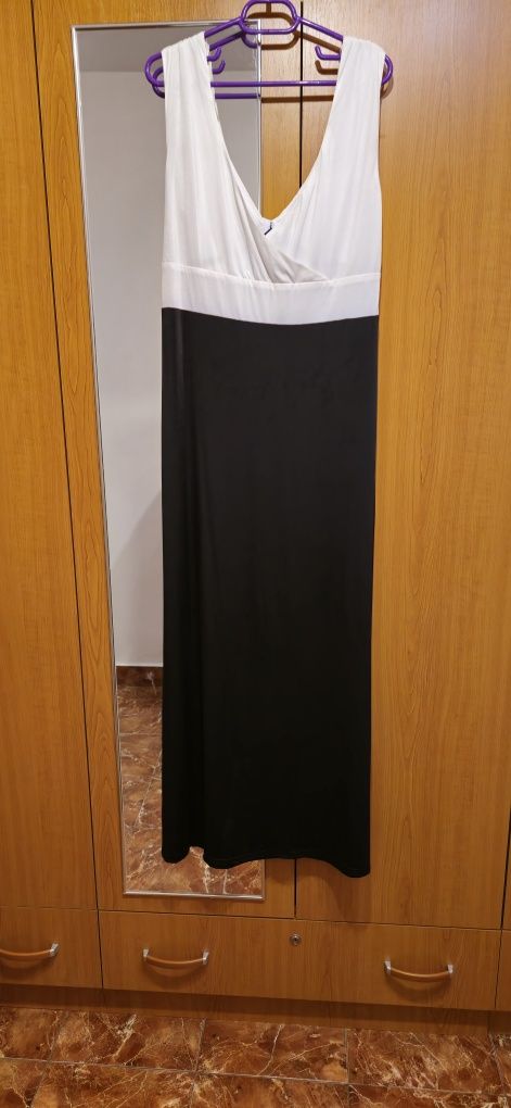 Rochie eleganta alb-negru