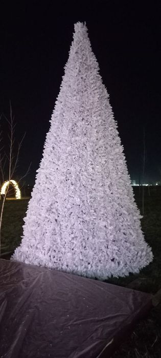Белая ёлка 5 метровая , дизайнерская