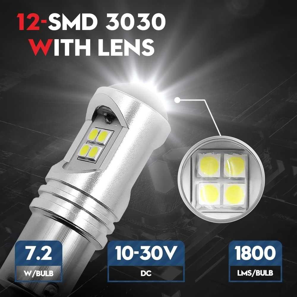 LED диодни крушки с двойна светлина - P21/5W, BA15D Canbus Error Free.