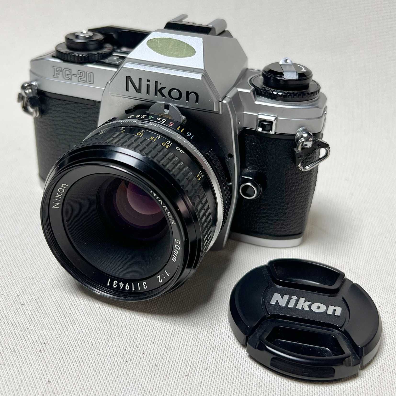Nikon FG-20 + Nikkor 50mm/2, foto film, colectie