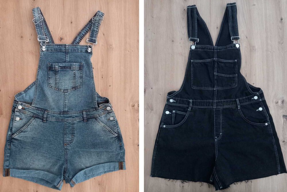 Дамски дънкен къс гащеризон Bershka & Esmara