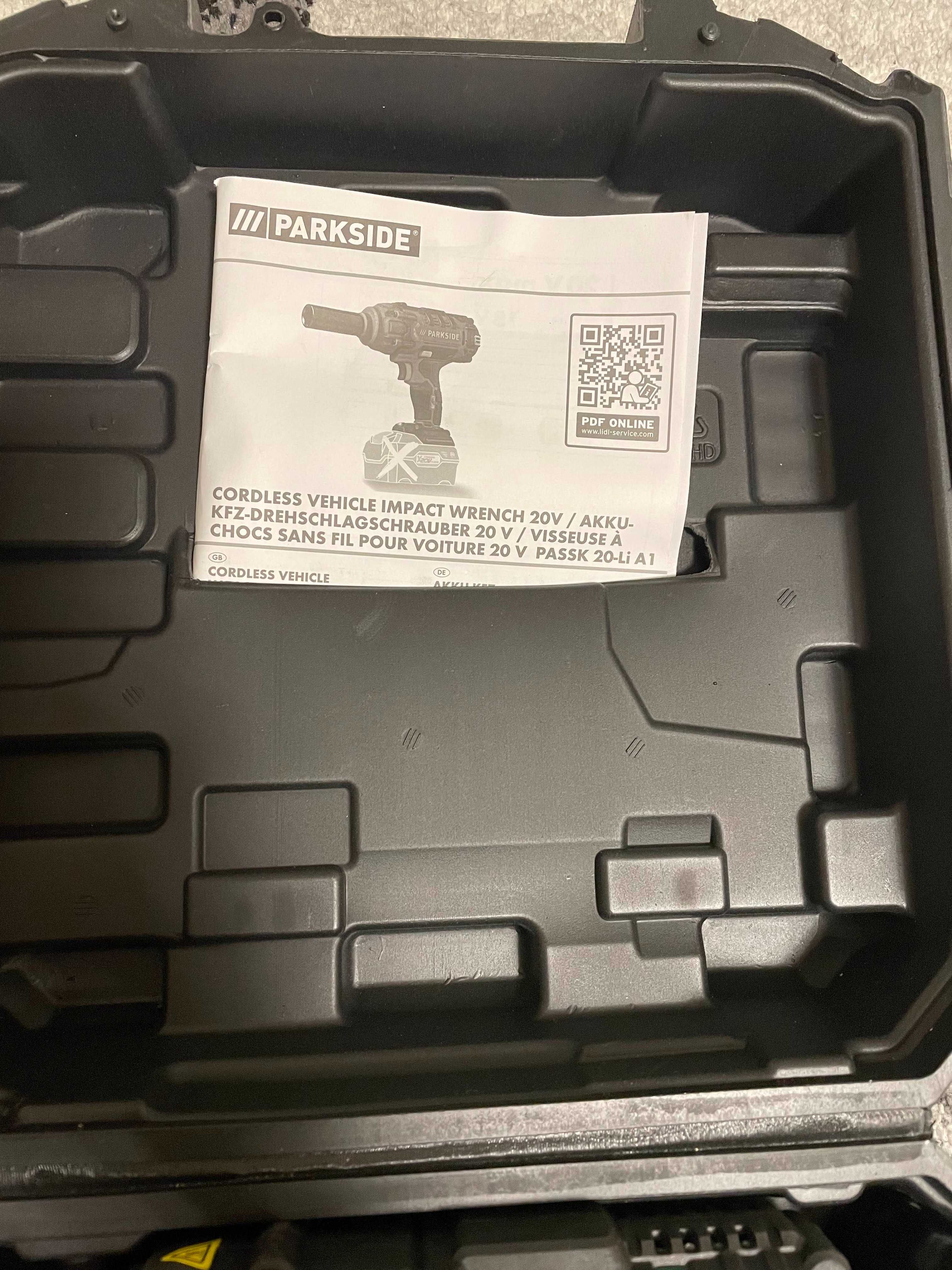 Немски Акумулаторен Ударен Гайковерт Parkside 400 Nm 20V 4 Ah