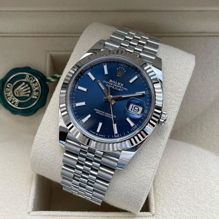 ceas barbat rolex datejust blue dial 41,mm