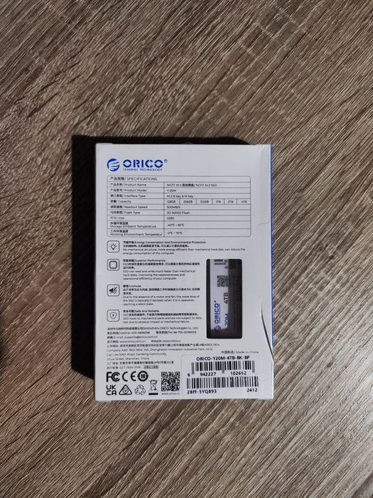 Хард диск ORICO M.2 NGFF SATA Internal SSD 4TB