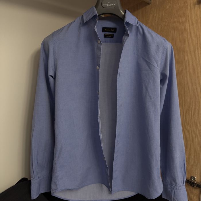 Две рубашки Massimo Dutti (белая и синяя), отличное состояние