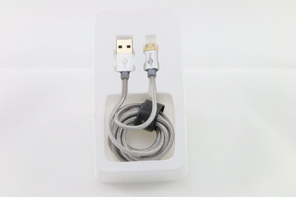 магнитен микро USB 2.0 кабел, нов, немски GOOBAY, 1,2 метра