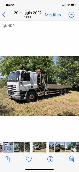 Daf cu macara si platforma