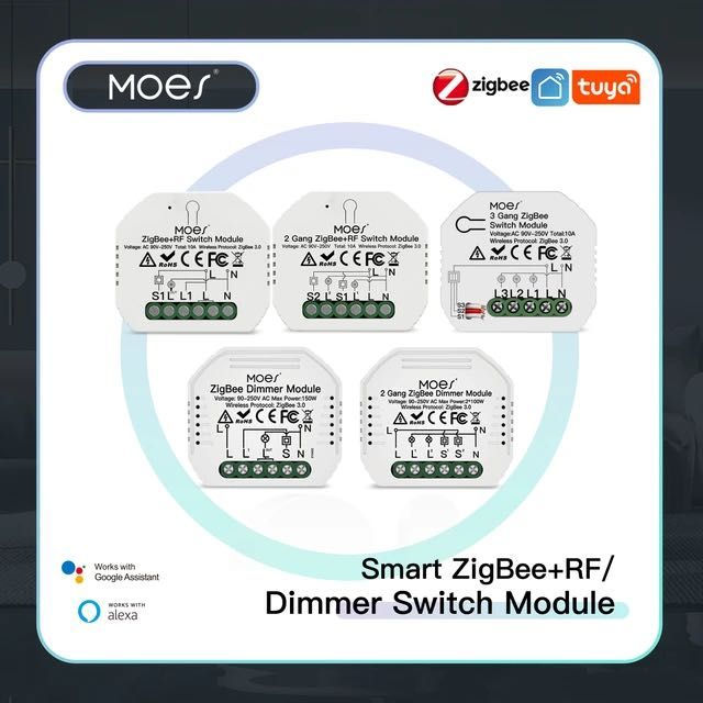 Moes smart switch curtain RF, Wi Fi