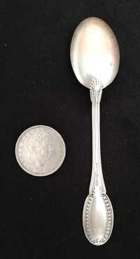 Set moneda și linguriță argint pretabil cadou botez