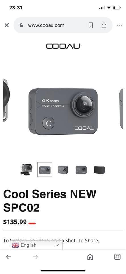 Нова Екшън камера COOAU Cool Series NEW SPC02, Native 4K 60fps