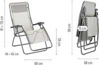 Scaun Reclining Garden / Zero Gravity Chair Seigle Ii La fuma Mobilier