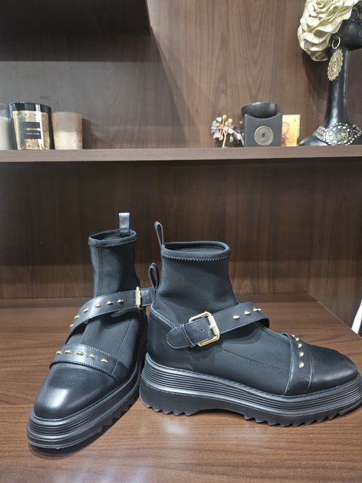 Ghete musette, piele naturale