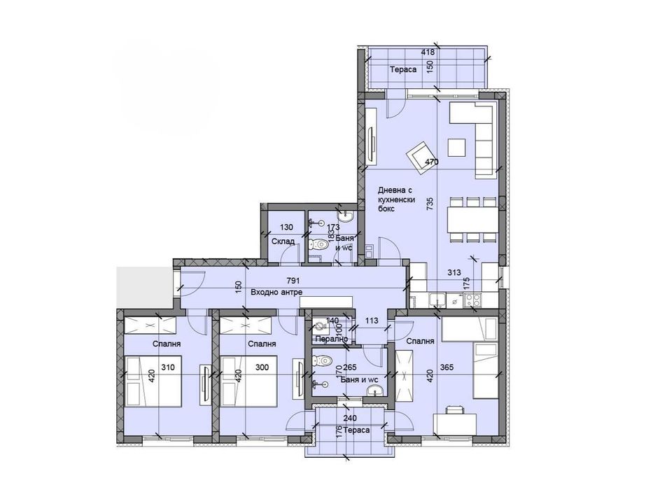 Продава се Четиристаен апартамент в Пловдив, Остромила - 144 кв.м за 1153 €/кв.м - Снимка #2