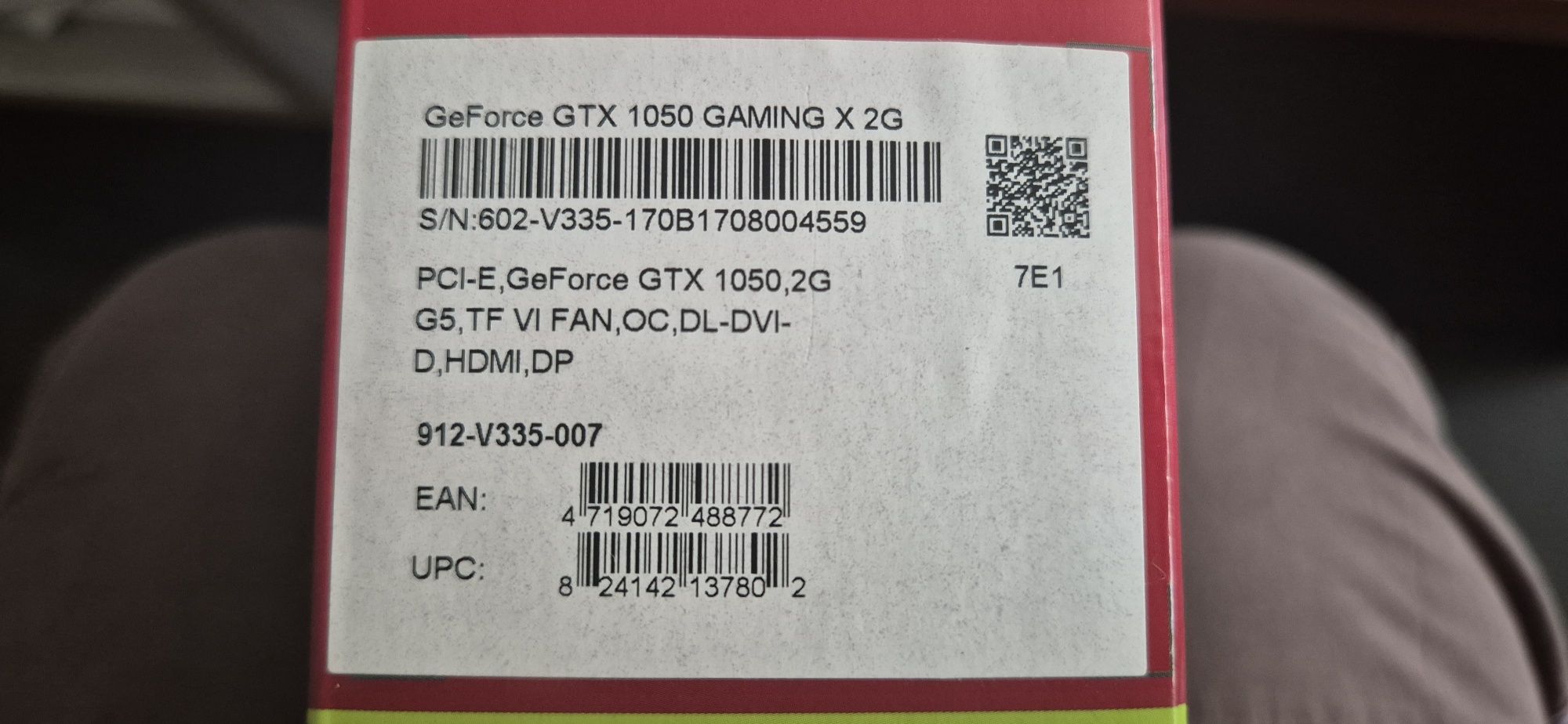 MSI GeForce GTX 1050 2GB