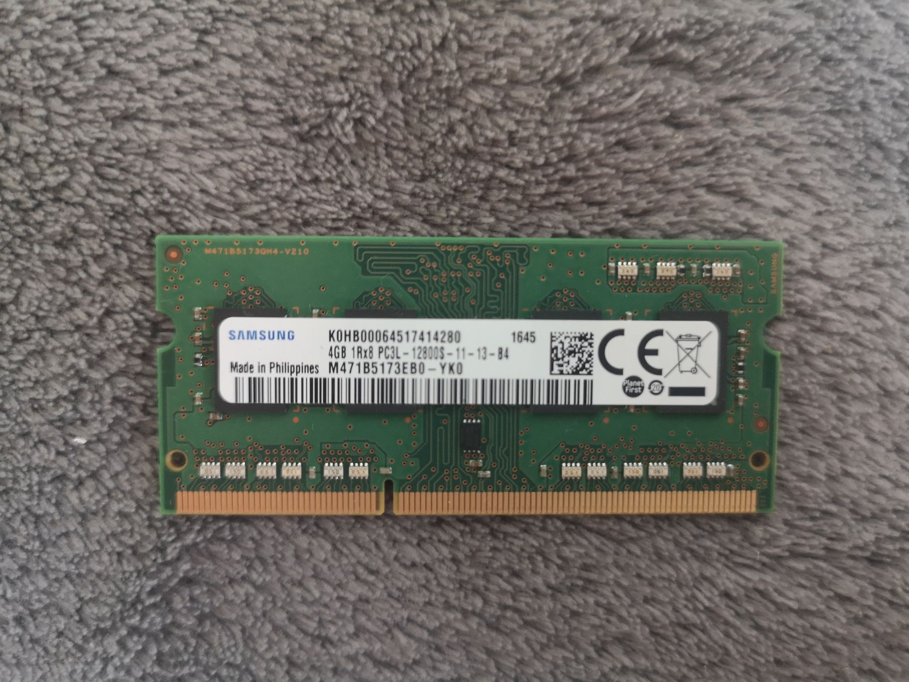 Memorie RAM Samsung DDR3 4GB pentru Laptop