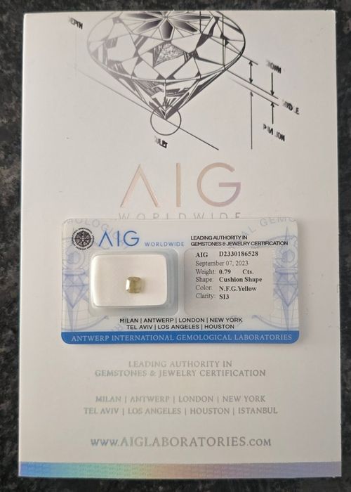 Инвестиционен диамант 0.79 Ct.