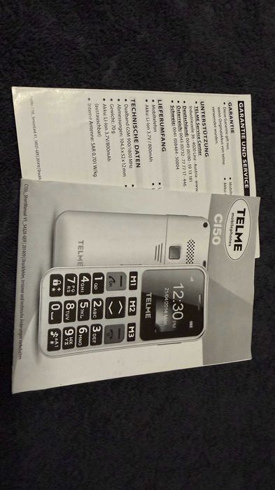 Telefon mobil seniori Telme C150 by Emporia negru ca nou