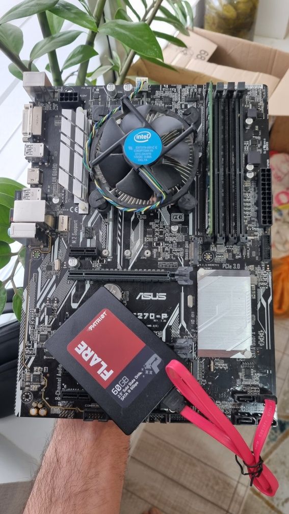 Материнская плата Asus Prime Z270-P+Cel+DDR4+SSD