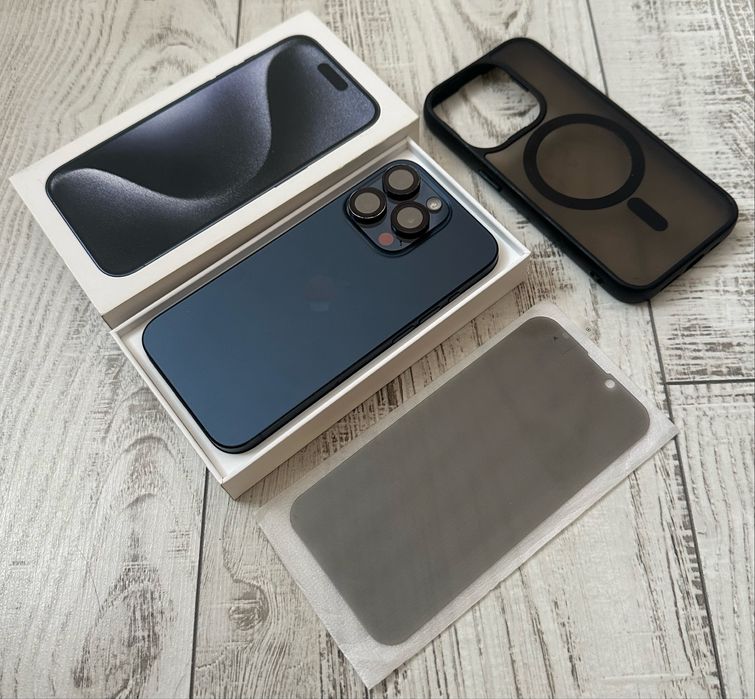 КАТО НОВ Iphone 15 Pro 128GB Blue ПОДАРЪЦИ