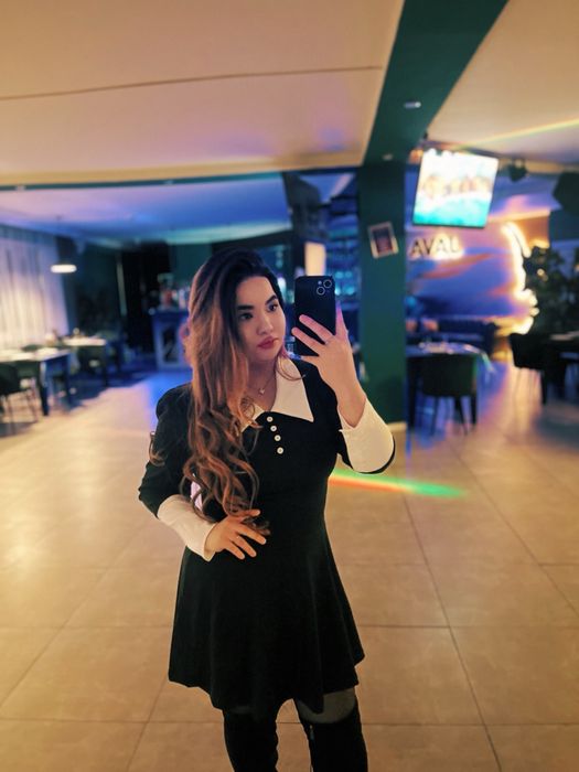 Повседневное черное платье