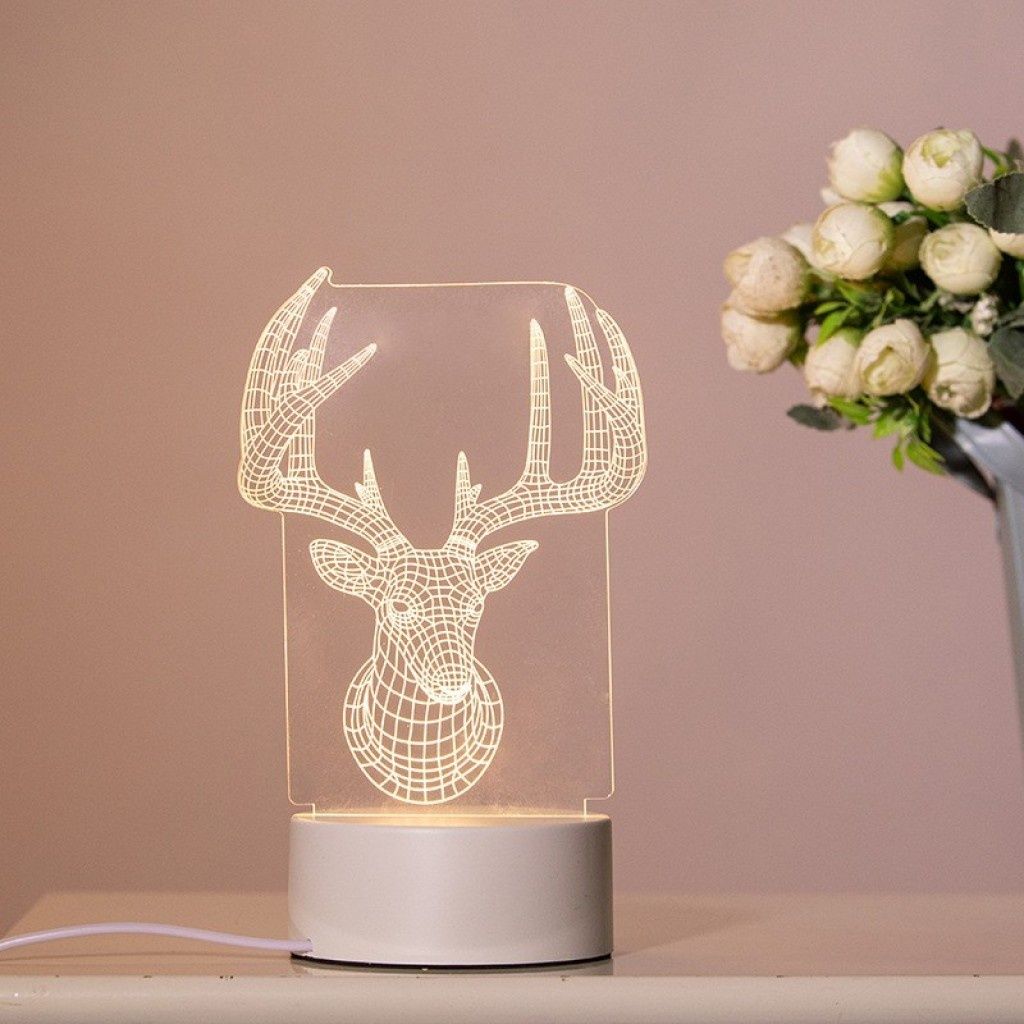 Детска 3D LED нощна лампа