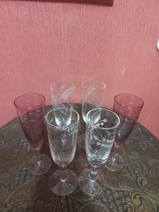 Бокалы СССР,винтаж,Богемия,редкие.