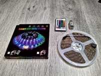 Kit banda RGB 5050 Pentru TV, Smart, USB, Bluetooth, telecomanda, 5m