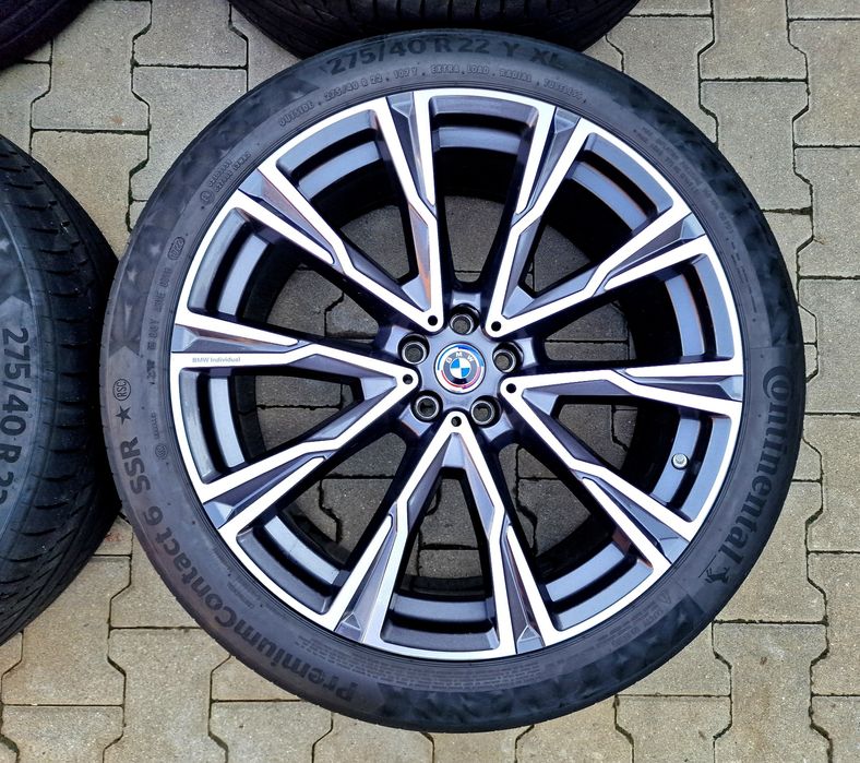 Jante BMW pe 22 INDIVIDUAL X7 G07 XM X6 G06 X5 G05 anvelope roti jenti