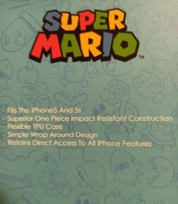 Cascase Iphone 5, 5S Super Mario. NOU