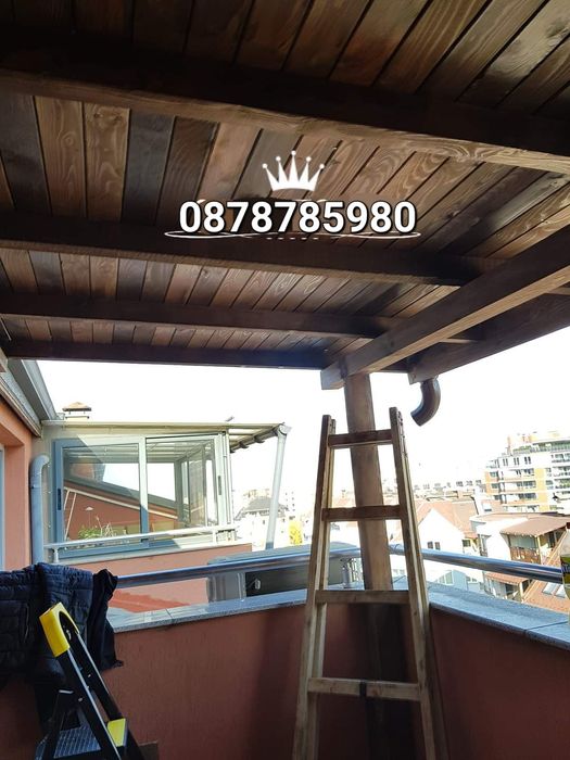 Изграждане на дървени навеси Беседки Бараки