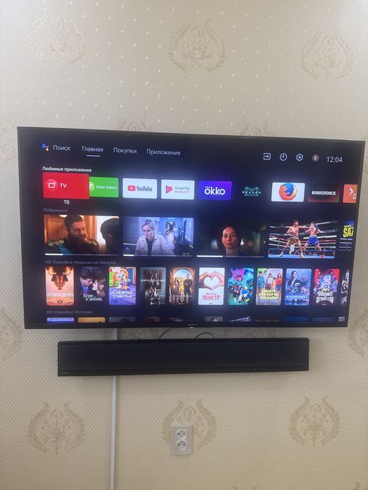 Телевизор Sony, диагональ 126 см, андроид