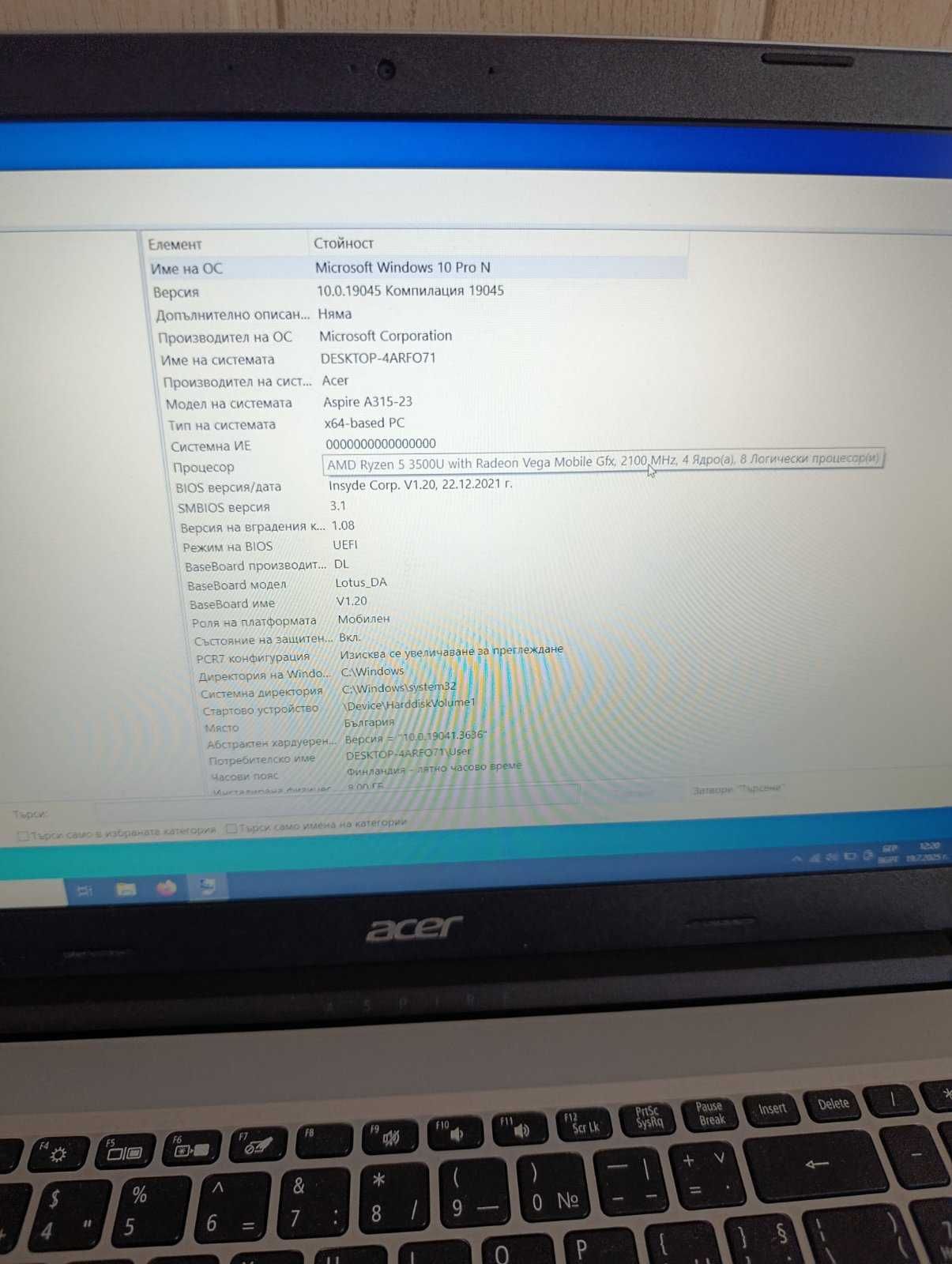 Acer Aspire 3 Amd Ryzen 5 3500U