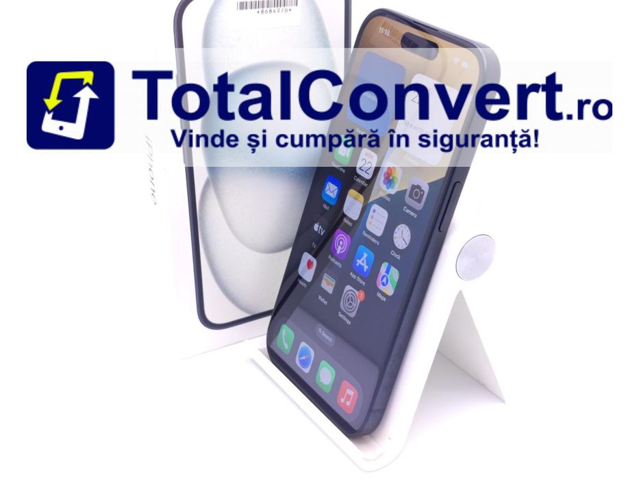 Apple iPhone 15 128GB Black 6GB Single SIM, Garantie 24 luni | #D86849