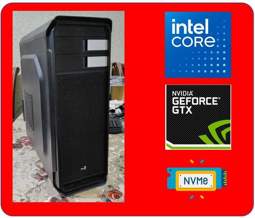 Срочно продам игровой кейс Core i3 10100 GTX 960 SSD 1000