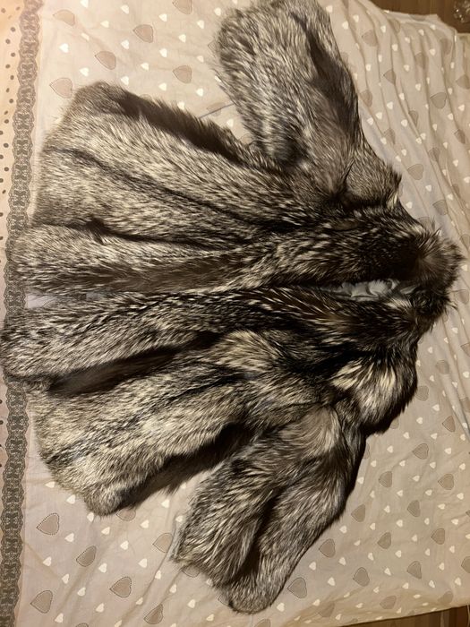 Blana naturala din vulpe argintie