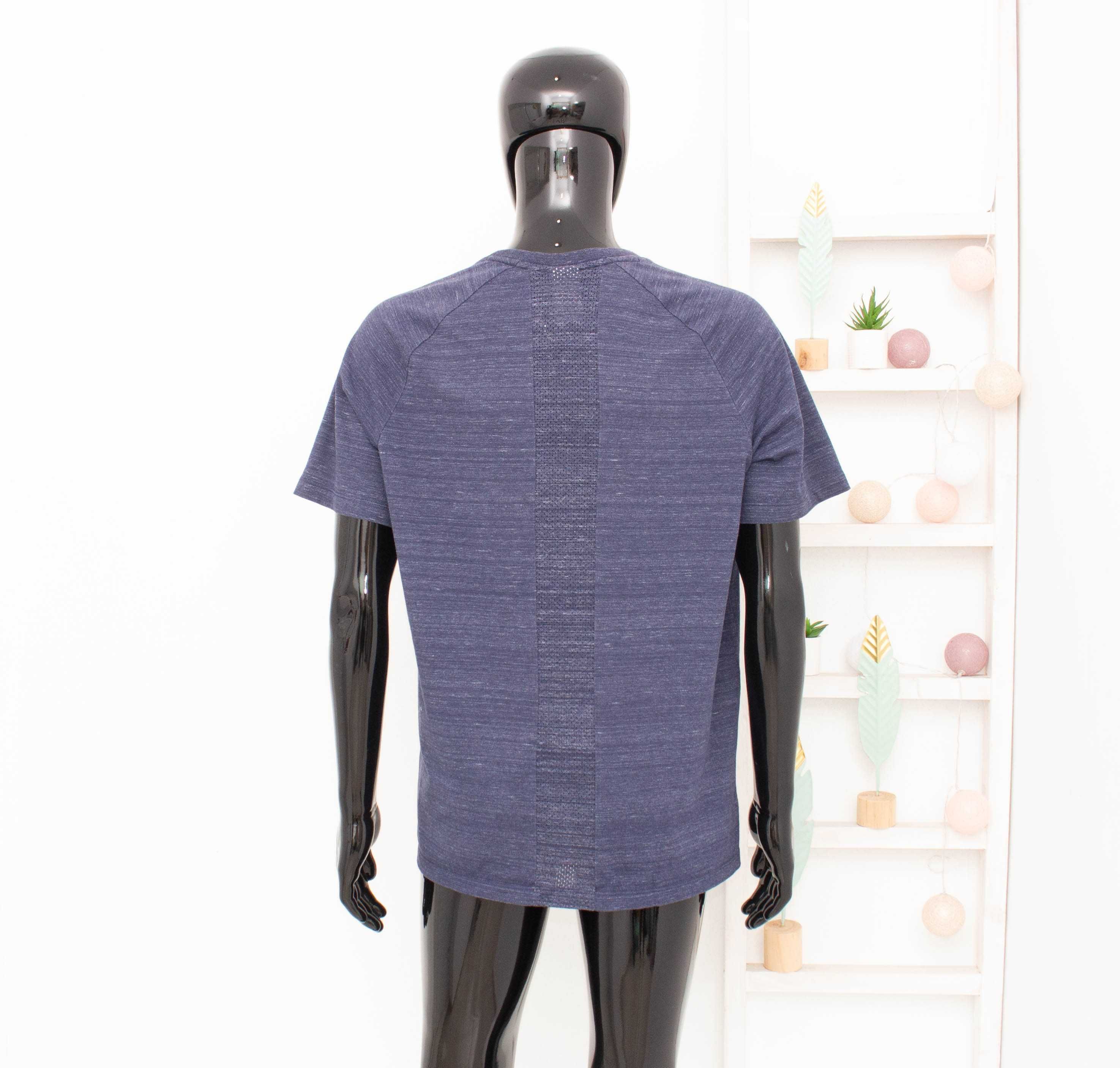 Nike Оригинална мъжка тениска син меланж памук/полиестер М