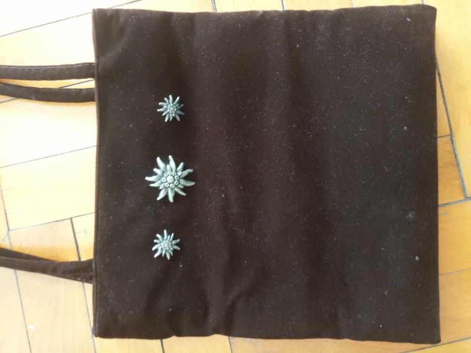 Чанта кафява с еделвайс