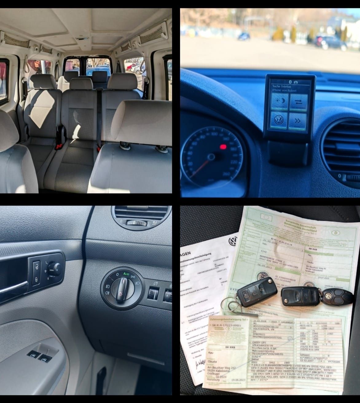 Caddy Maxi 2008 2.0TDI 140 cp *7 locuri *2 usi spate *webasto